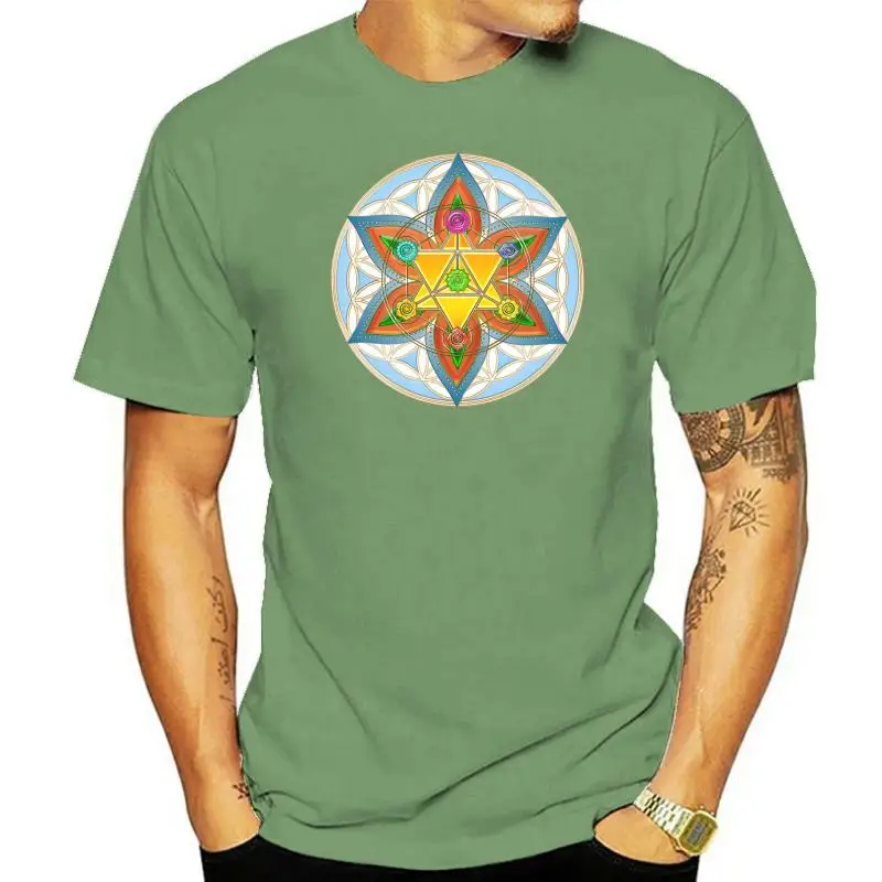 Men tshirt Flower of Life Merkaba Chakras Metatron T-Shirt cool Printed T-Shirt tees top
Men tshirt Flower of Life Merkaba Chakras Metatron T-Shirt cool Printed T-Shirt tees top