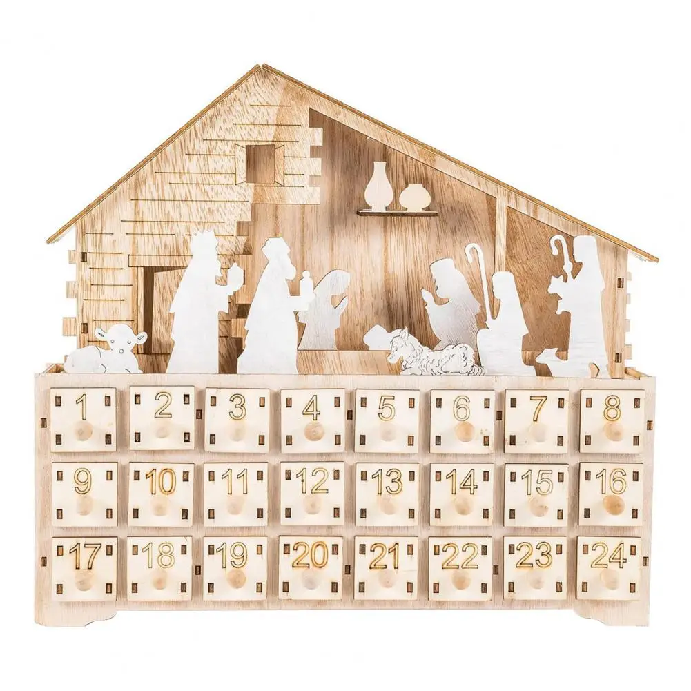 Christmas Calendar Cabinet Excellent Crafts Good Workmanship Xmas Ornament House-shaped Advent Calendar for Household 
Christmas Calendar Cabinet Excellent Crafts Good Workmanship Xmas Ornament House-shaped Advent Calendar for Household