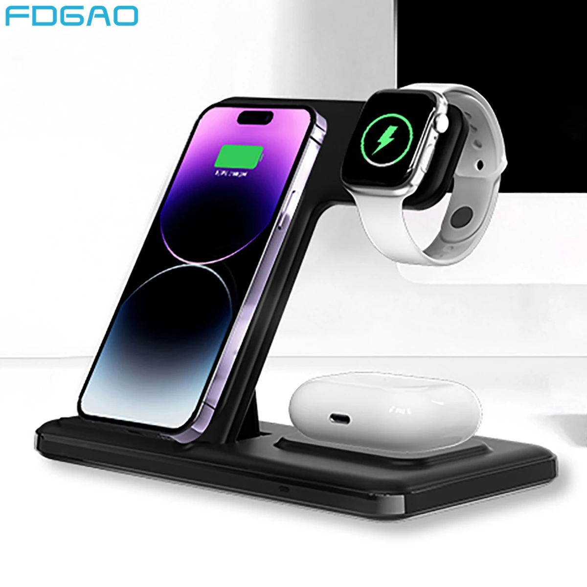 Fast Wireless Charger Stand For iPhone 14 13 12 11 XR XS X 8 Apple Watch 8 Airpods Pro Samsung S23 3 in 1 Charging Dock Station
Fast Wireless Charger Stand For iPhone 14 13 12 11 XR XS X 8 Apple Watch 8 Airpods Pro Samsung S23 3 in 1 Charging Dock Station