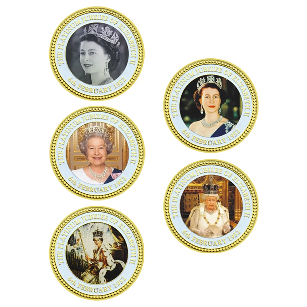 Queen Elizabeth II 5style Gold Plated Coin Celebrating The Queen's 70th Anniversary Her Majesty Royal Coins Family Collection
Queen Elizabeth II 5style Gold Plated Coin Celebrating The Queen's 70th Anniversary Her Majesty Royal Coins Family Collection