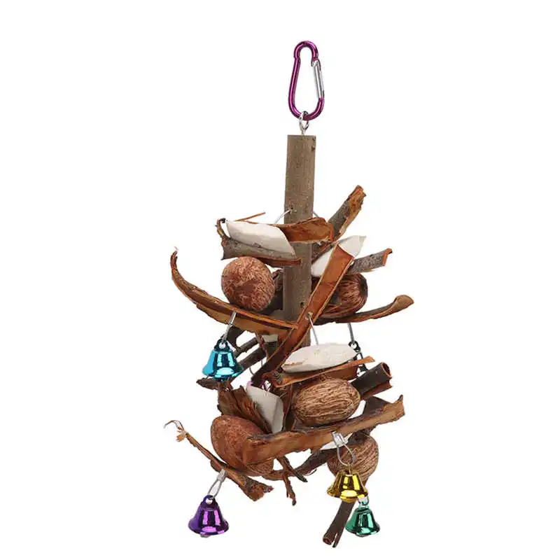 Bird Chewing Toy Parrots Bite Toy Nuts Cuttlebone Bell Design for Parakeets for Cockatiels
Bird Chewing Toy Parrots Bite Toy Nuts Cuttlebone Bell Design for Parakeets for Cockatiels