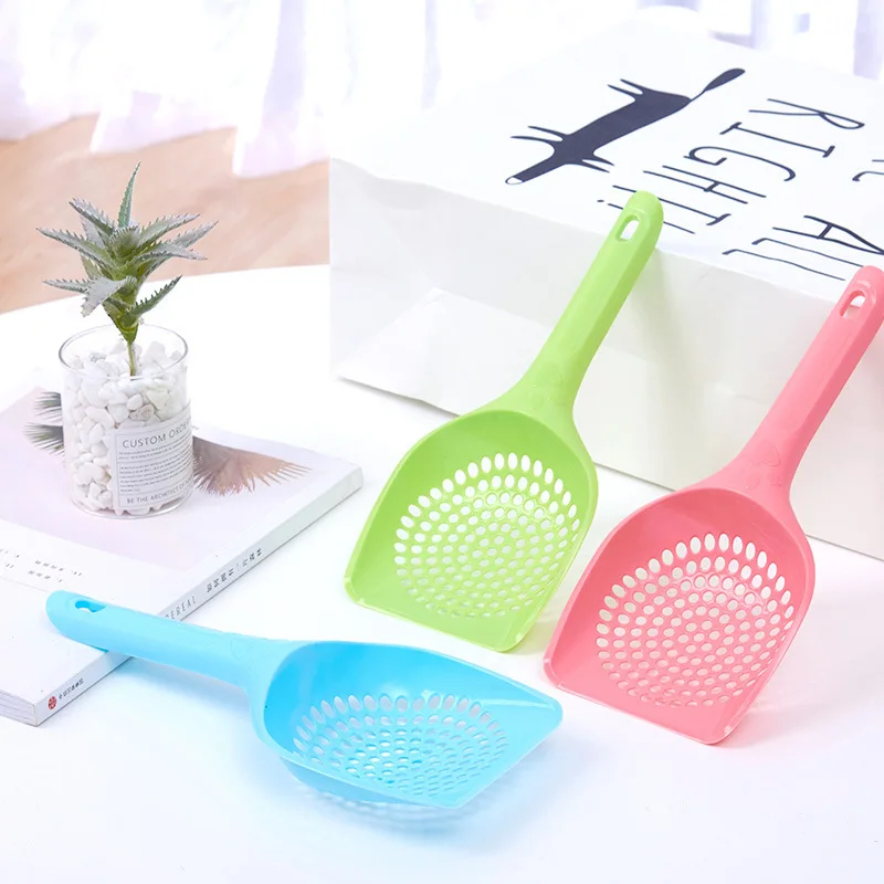 

Durable Thick Cat Litter Shovel Cat Scoop Shovel Waste Tray Pet Cleaning Tool Plastic Cat Sand Toilet Cleaner Spoons