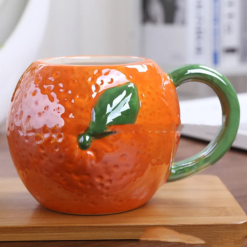 Creative Cute Pet Fruit Cup Ceramic Mug Fruit and vegetable shapes Children Water Cup Milk Cup European And American Office Cup
Creative Cute Pet Fruit Cup Ceramic Mug Fruit and vegetable shapes Children Water Cup Milk Cup European And American Office Cup