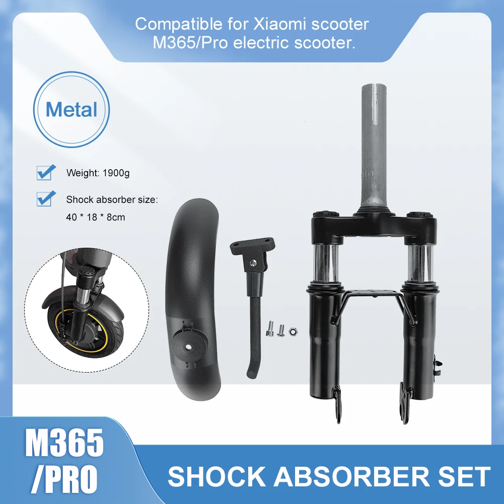 Electric Scooter Suspension Front Fork Shock Absorber with Kickstand,Mudguard for Xiaomi scooter M365/Pro Electric Scooter
Electric Scooter Suspension Front Fork Shock Absorber with Kickstand,Mudguard for Xiaomi scooter M365/Pro Electric Scooter