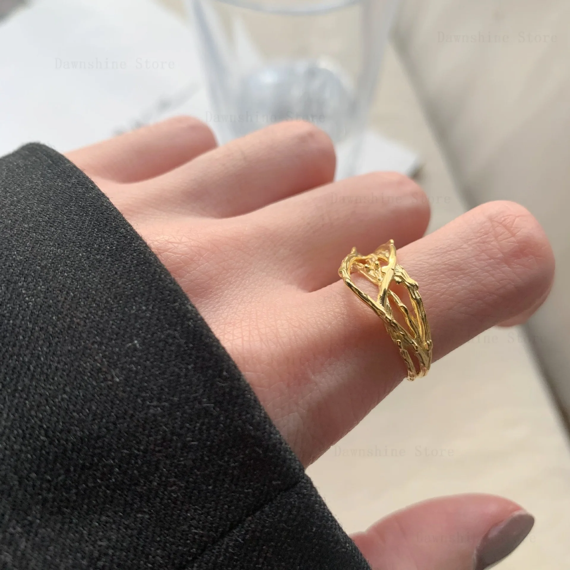 Small Minority Simple Irregular Texture Ring S925 Sterling Silver Ring Chic Korean Personality Female Open Silver Ring Jewelry
Small Minority Simple Irregular Texture Ring S925 Sterling Silver Ring Chic Korean Personality Female Open Silver Ring Jewelry