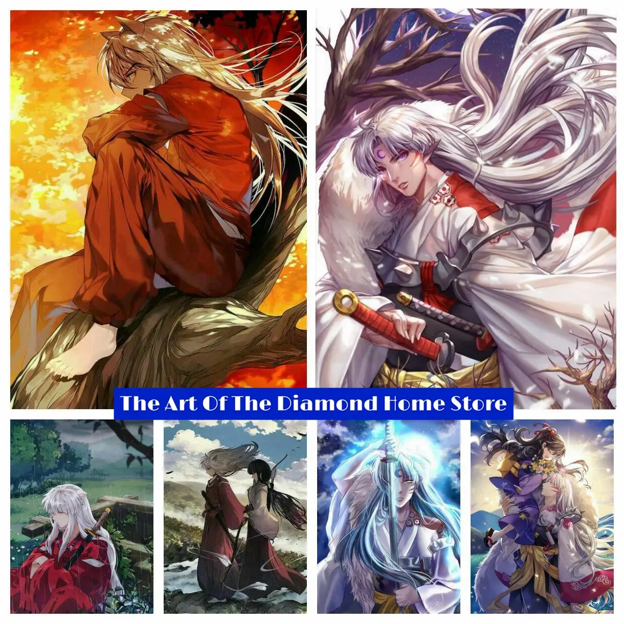 Japanese Anime Inuyasha 5D DIY AB Drills Diamond Painting Inuyasha Sesumaru Naraku Cross Stitch Mosaic Handicraft Home Decor
Japanese Anime Inuyasha 5D DIY AB Drills Diamond Painting Inuyasha Sesumaru Naraku Cross Stitch Mosaic Handicraft Home Decor