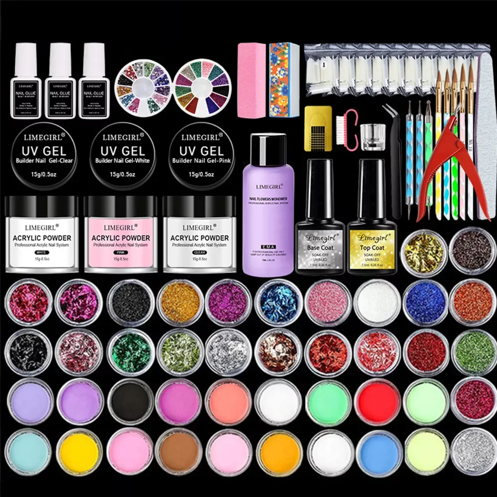 NEW2022 Acrylic Nails Complete Kit Acrylic Powder Acrylic Liquid Monomer Set Nail Tips/ Brush Manicure Set For Nails
NEW2022 Acrylic Nails Complete Kit Acrylic Powder Acrylic Liquid Monomer Set Nail Tips/ Brush Manicure Set For Nails