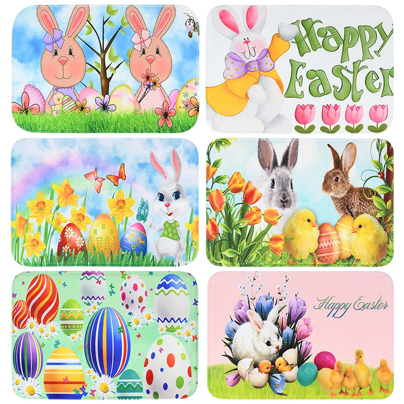 Easter Flannel Floor Mat Carpet Cartoon Bunny Eggs Flower Cute Rabbit Door Mat Indoor Outdoor Entrance Bathroom Non-Slip Doormat
Easter Flannel Floor Mat Carpet Cartoon Bunny Eggs Flower Cute Rabbit Door Mat Indoor Outdoor Entrance Bathroom Non-Slip Doormat