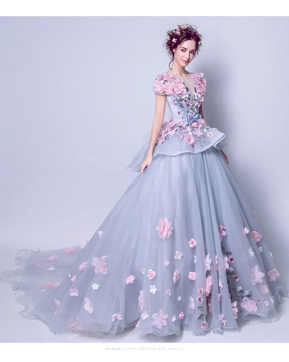 Evening Dress 2022 New Dream Nlue Gray Flower Bride Long Tail Wedding Dress Perspective Sexy Performance
Evening Dress 2022 New Dream Nlue Gray Flower Bride Long Tail Wedding Dress Perspective Sexy Performance