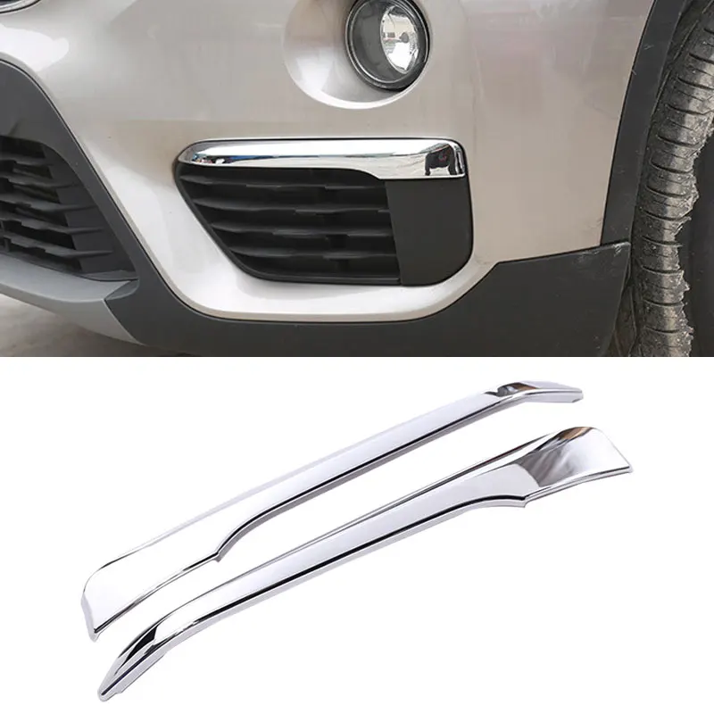 For BMW X1 F48 2016 2017 2018 2019 Bright Silver Front Head Fog Lights Lamp Eyebrow Cover Protective Trim
For BMW X1 F48 2016 2017 2018 2019 Bright Silver Front Head Fog Lights Lamp Eyebrow Cover Protective Trim