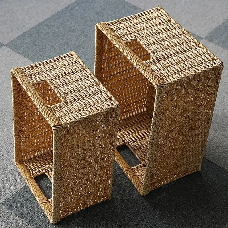 Handwoven Rattan Storage Basket Square Wicker Tray Picnic Basket Bread Food Plate Fruit Cake Sundries Box Kitchen Decoration
Handwoven Rattan Storage Basket Square Wicker Tray Picnic Basket Bread Food Plate Fruit Cake Sundries Box Kitchen Decoration
