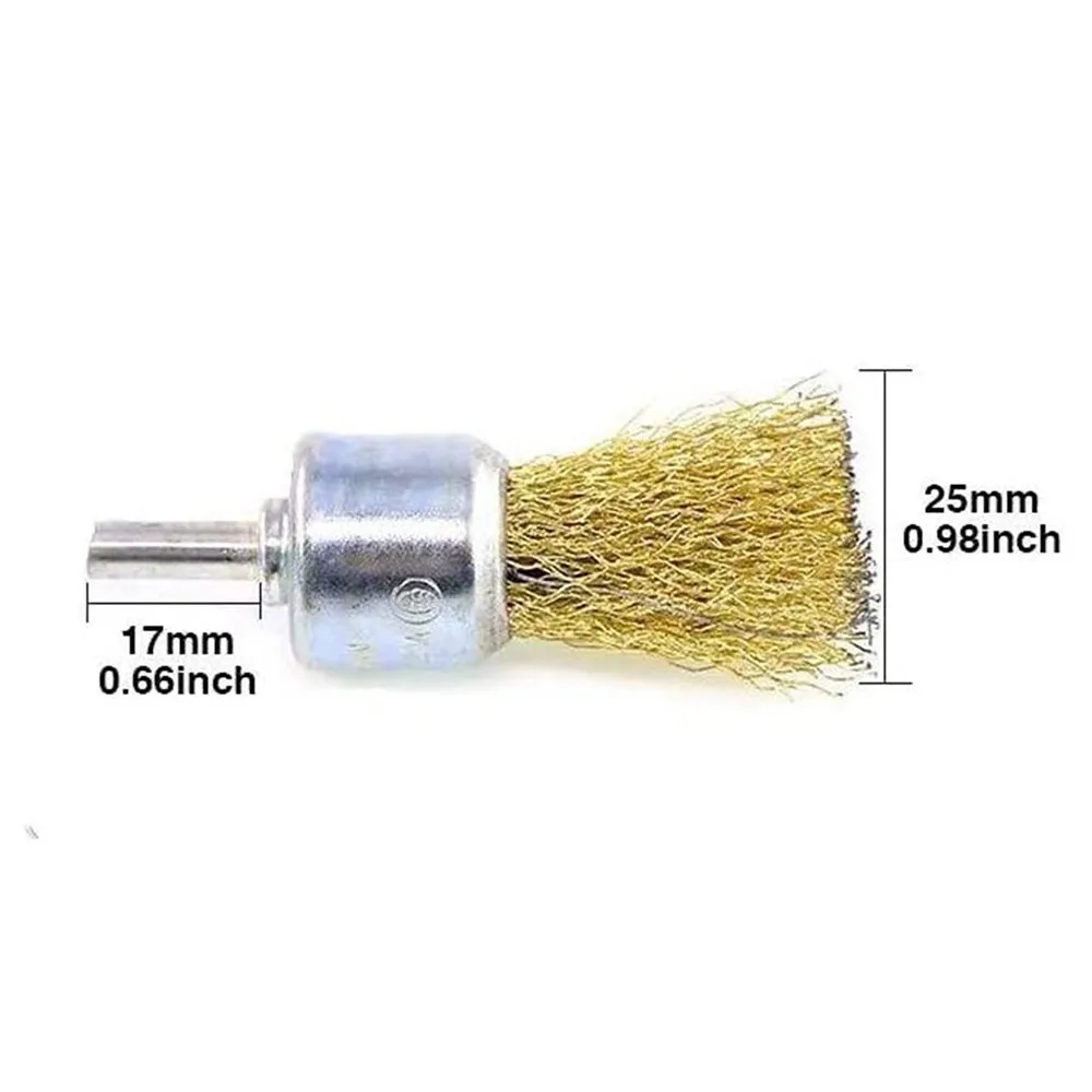 25mm Brass Wire Brush 3pcs End Wire Brushes 6mm Shank Crimp Cup Set For Drill Rust Removal Tool Kit Rotary Wheel New
25mm Brass Wire Brush 3pcs End Wire Brushes 6mm Shank Crimp Cup Set For Drill Rust Removal Tool Kit Rotary Wheel New