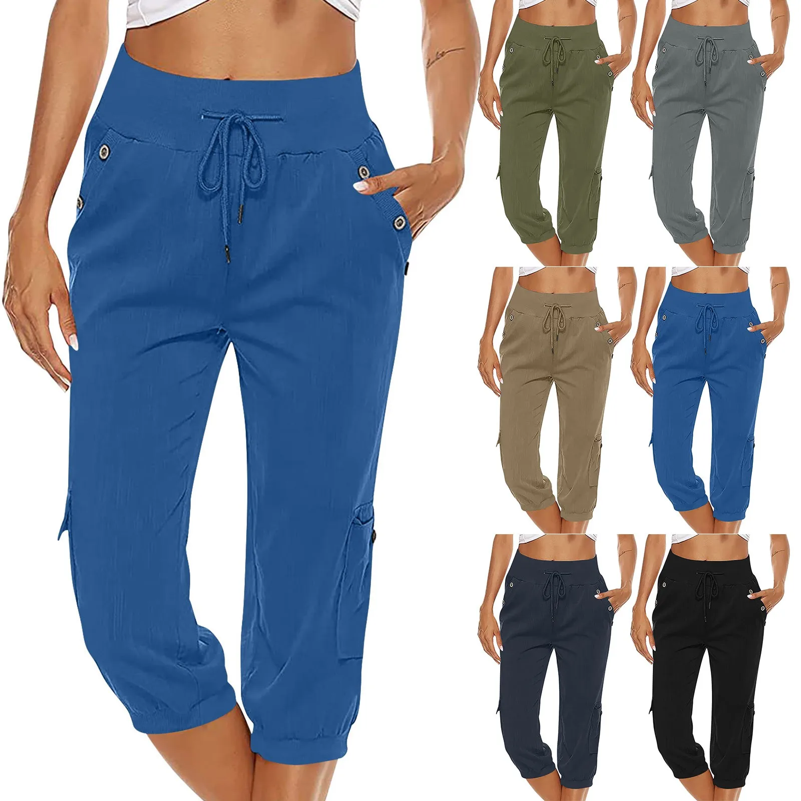 Solid Color Drawstring Loose Casual Tooling Wide Leg Straight Women's Pants Dress Pants for Women Casual Summer
Solid Color Drawstring Loose Casual Tooling Wide Leg Straight Women's Pants Dress Pants for Women Casual Summer