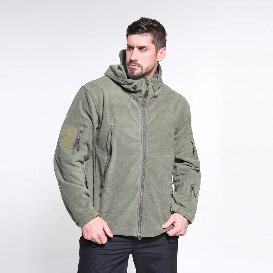 Men's Winter Zippers Fleece Tactical Hiking Outdoor Jacket Windbreaker Sports Climbing Camping Hooded Coat Warm Hunting Clothes
Men's Winter Zippers Fleece Tactical Hiking Outdoor Jacket Windbreaker Sports Climbing Camping Hooded Coat Warm Hunting Clothes