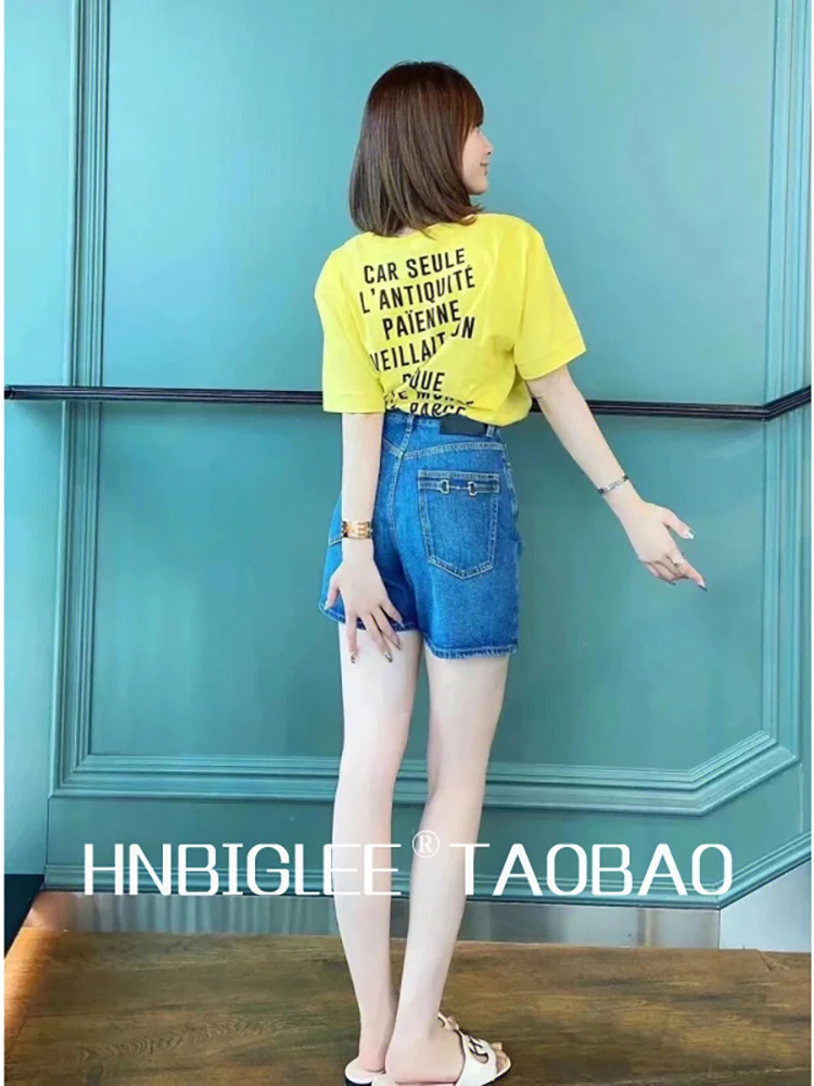 High Quality Summer Women Fashion Runway Designer High Waist Wide Leg Shorts Blue Cowboy Shorts
High Quality Summer Women Fashion Runway Designer High Waist Wide Leg Shorts Blue Cowboy Shorts