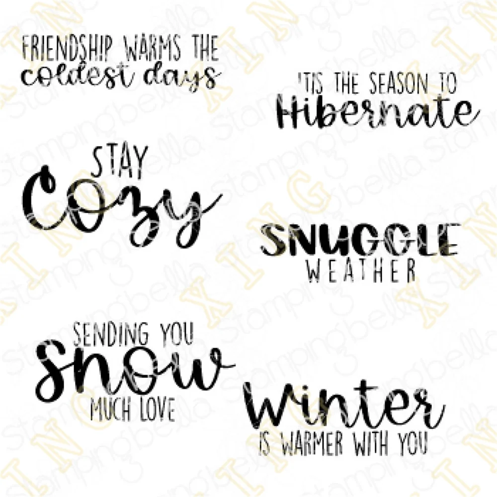 Clear Stamps Scrapbook Diary Decoration Embossing Template Diy Greeting Card Handmade New Arrival Snuggle Weather Sentiment
Clear Stamps Scrapbook Diary Decoration Embossing Template Diy Greeting Card Handmade New Arrival Snuggle Weather Sentiment