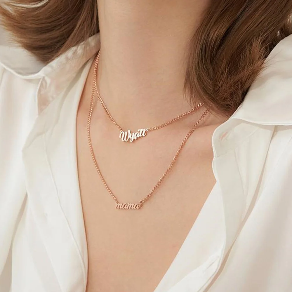 Customized Name Letter for Women Necklace Custom Personalized Name Plate Pendant Necklace Stainless Steel Jewelry Christmas Gift
Customized Name Letter for Women Necklace Custom Personalized Name Plate Pendant Necklace Stainless Steel Jewelry Christmas Gift