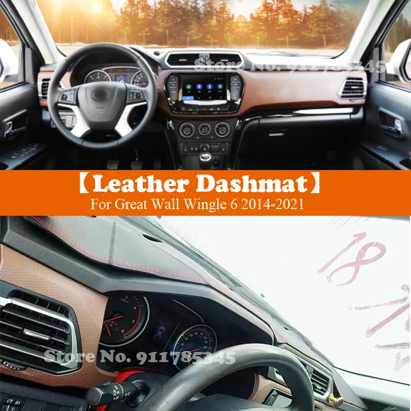 For Great Wall Wingle 6 2014 2015 2016 2017-2021 Leather Dashmat Suede Dashboard Cover Pad Dash Mat Car-Styling Car Accessories
For Great Wall Wingle 6 2014 2015 2016 2017-2021 Leather Dashmat Suede Dashboard Cover Pad Dash Mat Car-Styling Car Accessories