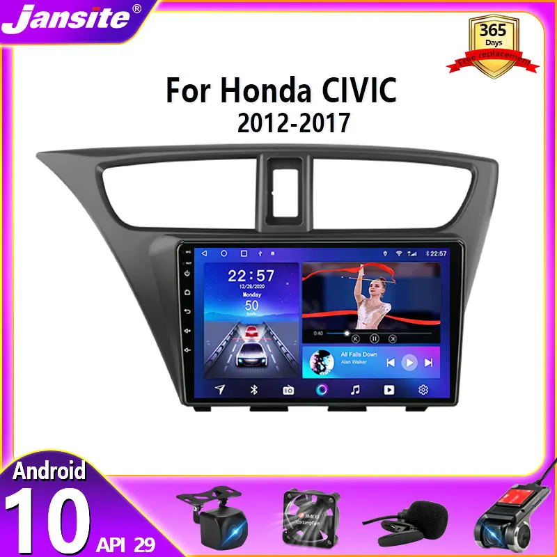 Jansite Android 10 Car stereo Radio For Honda CIVIC Hatchback 2012 - 2017 Multimedia Player 2 Din GPS Carplay Auto DVD Head unit
Jansite Android 10 Car stereo Radio For Honda CIVIC Hatchback 2012 - 2017 Multimedia Player 2 Din GPS Carplay Auto DVD Head unit
