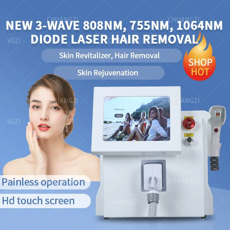 1600W 808nm Diode Laser Depilation Equipment Soprano Ice Hair Removal Machine For Salon Skin Rejuvenation
1600W 808nm Diode Laser Depilation Equipment Soprano Ice Hair Removal Machine For Salon Skin Rejuvenation