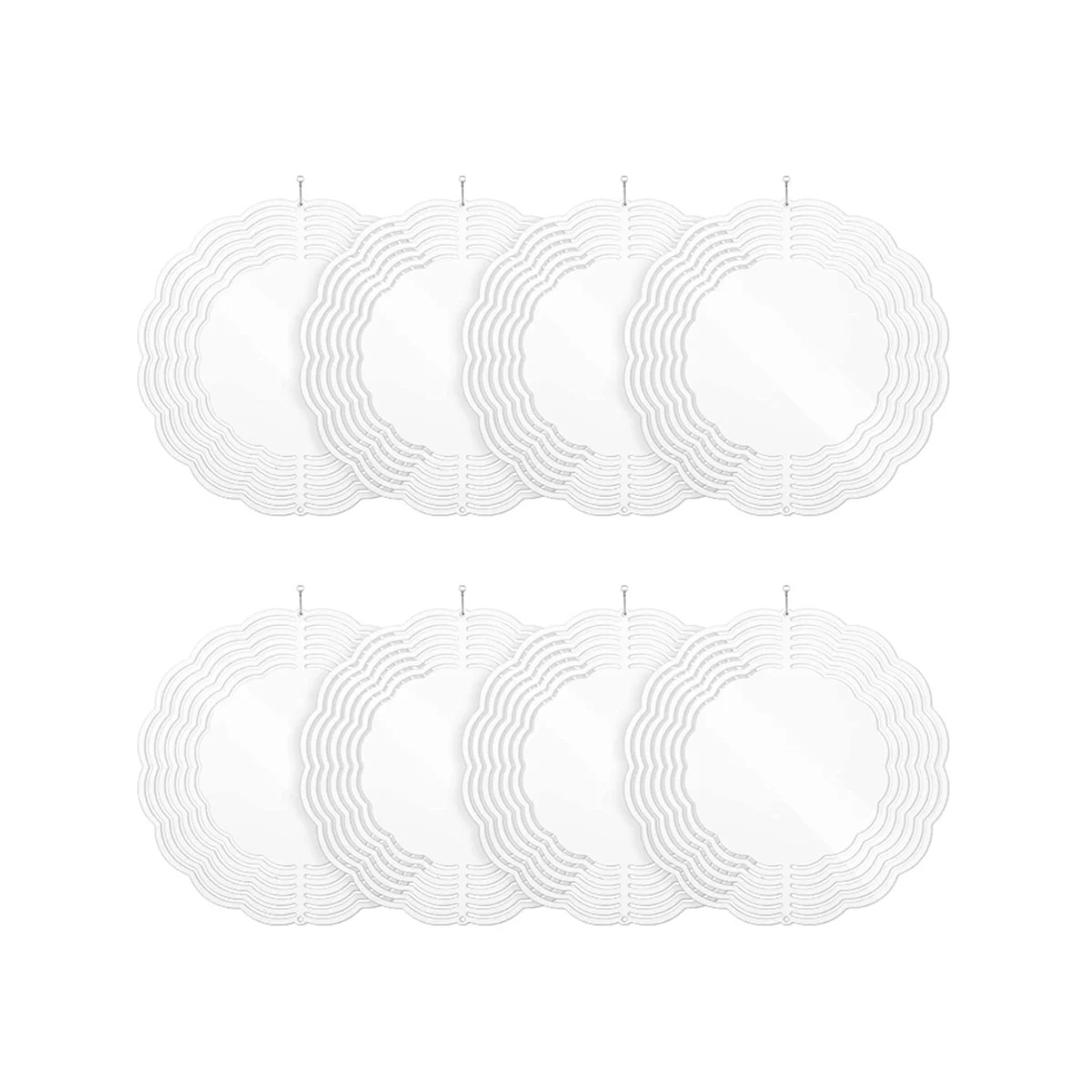 8Pcs 10 Inch Sublimation Wind Spinner Blanks 3D Wind Spinners Hanging Wind Spinners for Indoor Outdoor Garden Decoration
8Pcs 10 Inch Sublimation Wind Spinner Blanks 3D Wind Spinners Hanging Wind Spinners for Indoor Outdoor Garden Decoration