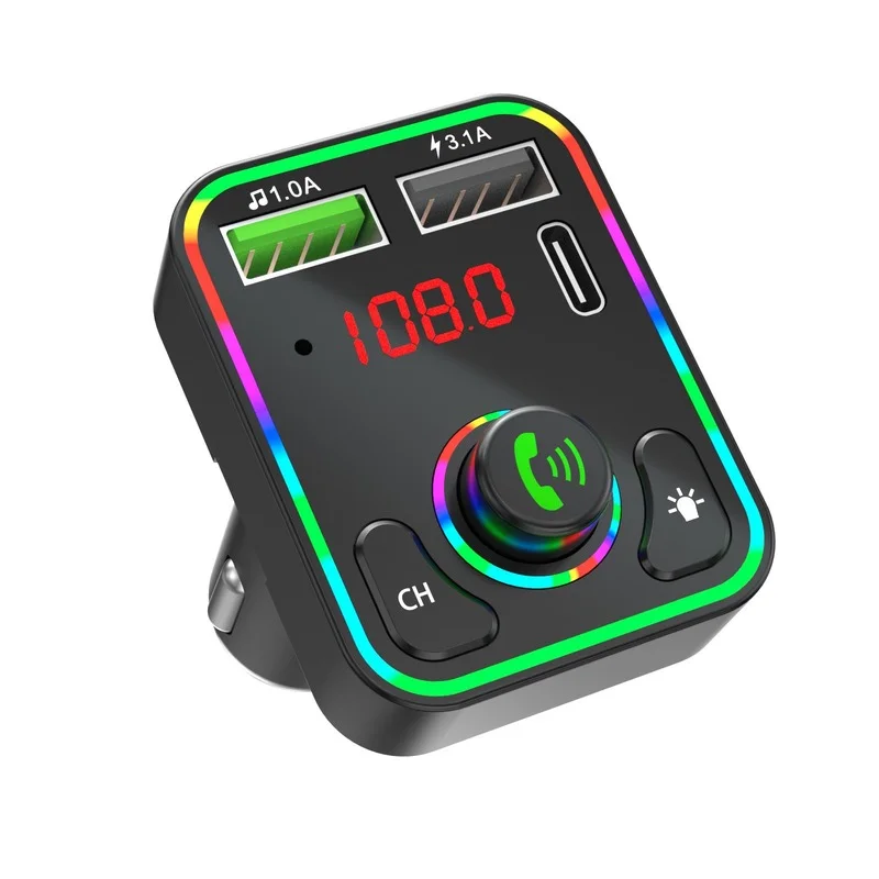 2022 Ambient Light Bluetooth 5.0 FM Transmitter Car MP3 Player Wireless Handsfree Audio Receiver USB Fast Charge TF U Disk Play
2022 Ambient Light Bluetooth 5.0 FM Transmitter Car MP3 Player Wireless Handsfree Audio Receiver USB Fast Charge TF U Disk Play