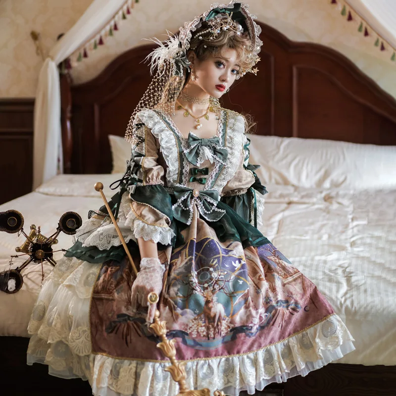 Japanese Lolita Style Autumn Spring Women Dress Cute Kawaii Ruffles Girl Party Dress
Japanese Lolita Style Autumn Spring Women Dress Cute Kawaii Ruffles Girl Party Dress