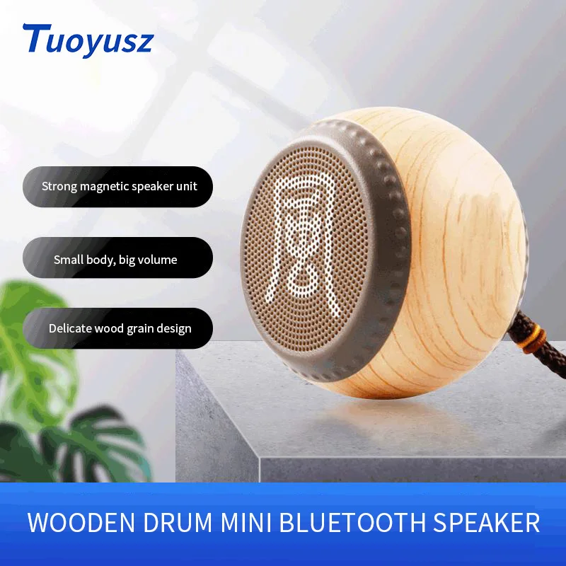 Mini Bluetooth Speaker USB Wired Speakers 3D Stereo Sound Surround Loudspeaker Woodiness Tambourine Modelling Design Loudspeaker
Mini Bluetooth Speaker USB Wired Speakers 3D Stereo Sound Surround Loudspeaker Woodiness Tambourine Modelling Design Loudspeaker