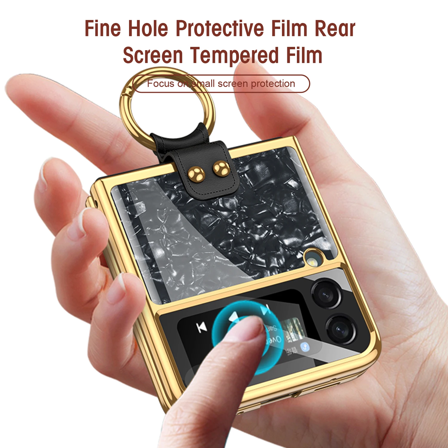 Luxury Vacuum Plating Phone Case Shell Flip3 Phone Holder Cases for Samsung Galaxy Z Flip 3 5G Protective Stand Cover
Luxury Vacuum Plating Phone Case Shell Flip3 Phone Holder Cases for Samsung Galaxy Z Flip 3 5G Protective Stand Cover