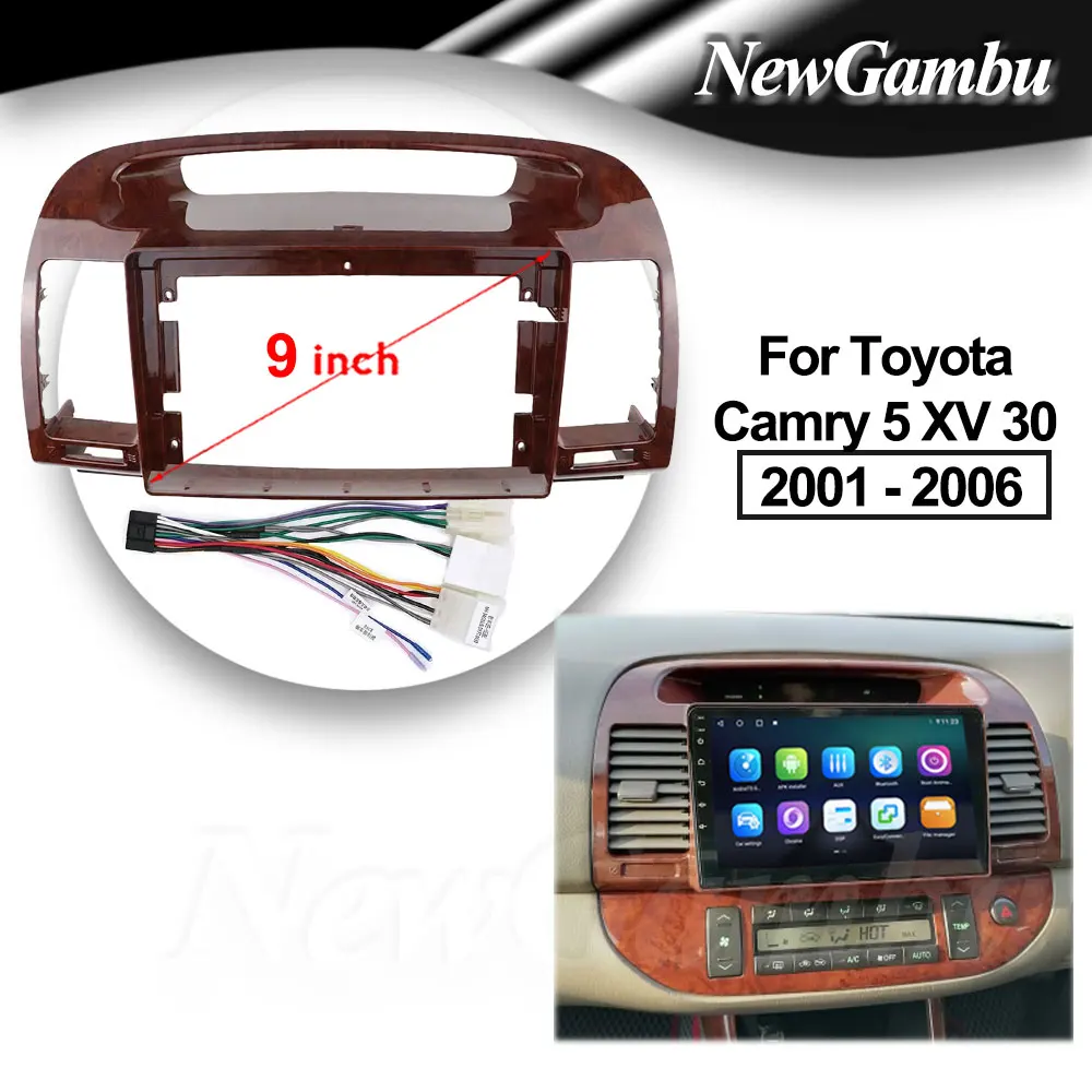 9 Inch Radio For Toyota Camry 5 XV 30 2001 2012 2013- 2006 Cable Frame DVD Player Install Surround Trim Panel Audio Frame Cover
9 Inch Radio For Toyota Camry 5 XV 30 2001 2012 2013- 2006 Cable Frame DVD Player Install Surround Trim Panel Audio Frame Cover