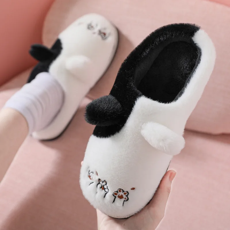 Plush Slippers Winter Couples Home Indoor Cotton Slippers To Keep Warm, Plush Slippers Women's Non-slip Baotou Cartoon Shoes
Plush Slippers Winter Couples Home Indoor Cotton Slippers To Keep Warm, Plush Slippers Women's Non-slip Baotou Cartoon Shoes