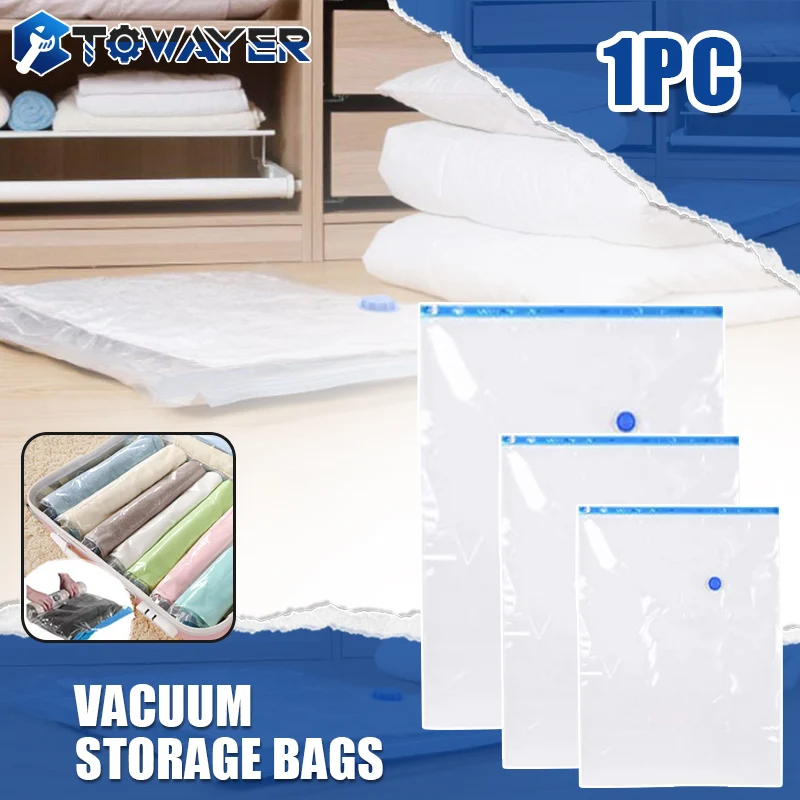 Towayer Vacuum Storage Bags for Clothes Quilt Down Jacket Travel Home Organizer Saving Closet Space Vacuum Seal Compression Bag
Towayer Vacuum Storage Bags for Clothes Quilt Down Jacket Travel Home Organizer Saving Closet Space Vacuum Seal Compression Bag