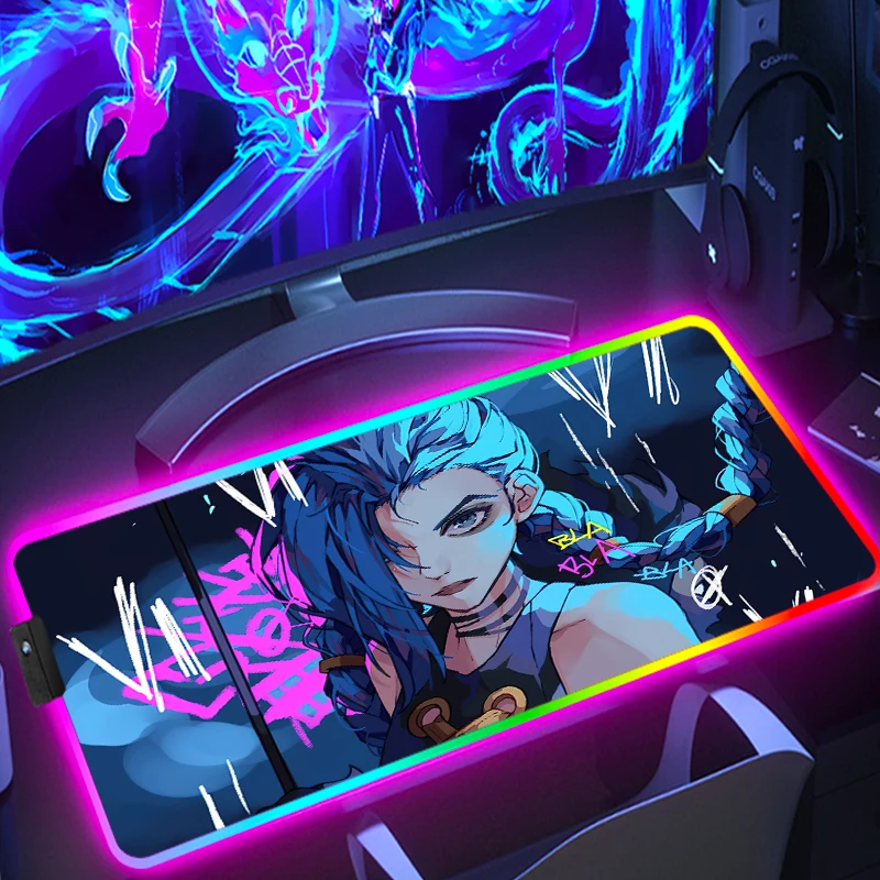Игровой коврик для мыши Rgb League of Legends Jinx, аксессуары для ПК, коврик для мыши, коврик для клавиатуры, защитные коврики для рабочего стола, аниме,...
Игровой коврик для мыши Rgb League of Legends Jinx, аксессуары для ПК, коврик для мыши, коврик для клавиатуры, защитные коврики для рабочего стола, аниме,...