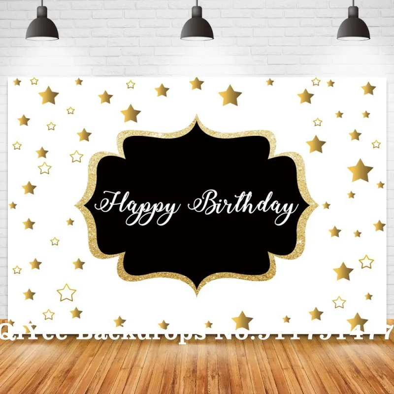 Black White Twinkle Stars Happy Birthday Backdrops Party Decoration Banner Custom Name Newborn Baby First Communion Backgrounds
Black White Twinkle Stars Happy Birthday Backdrops Party Decoration Banner Custom Name Newborn Baby First Communion Backgrounds