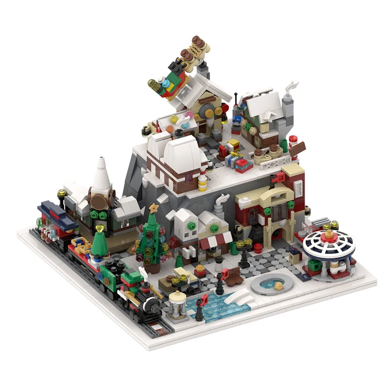 MOC Winter Wonderland City Winter Village Christmas House Snowman Building Blocks Christmas Santa Claus Figures Bricks Toys Kids
MOC Winter Wonderland City Winter Village Christmas House Snowman Building Blocks Christmas Santa Claus Figures Bricks Toys Kids
