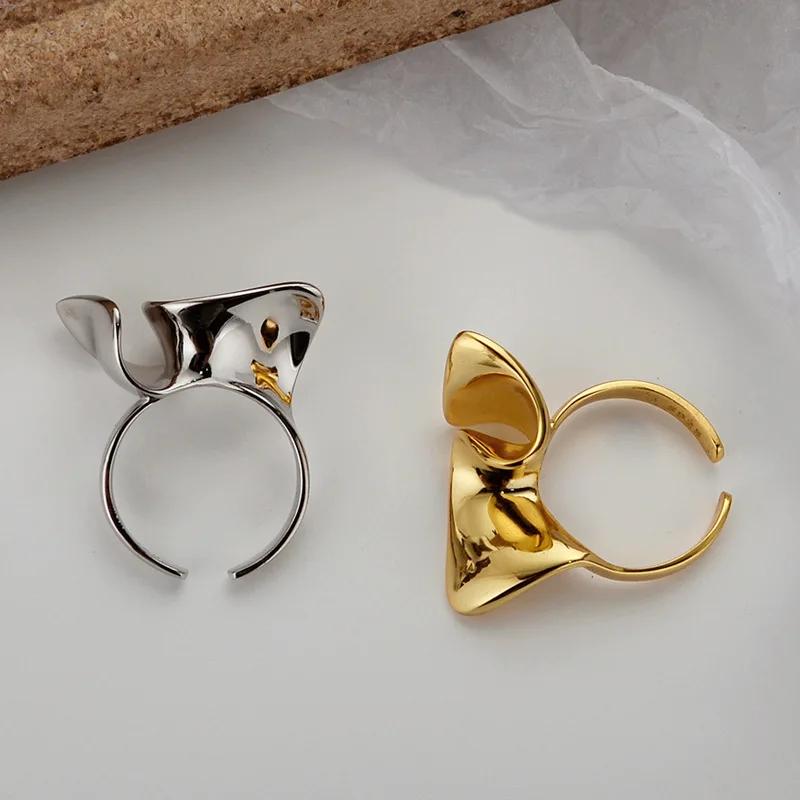 Youth of Vigor Wave Pattern 925 Sterling Silver Open Ring Gold Tone Irregular Pattern High Polished Rings R1048
Youth of Vigor Wave Pattern 925 Sterling Silver Open Ring Gold Tone Irregular Pattern High Polished Rings R1048