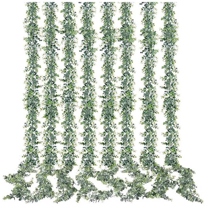 

Искусственная гирлянда эвкалипта, подвесные настенные растения эвкалипта, Искусственные Свадебные украшения