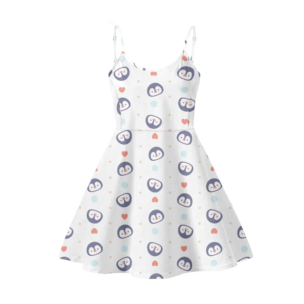 Cute Penguin Pattern White Print Sexy Party Dress for Girl Summer One Piece Sundress Beach Strappy Knee Length Holiday Party NEW
Cute Penguin Pattern White Print Sexy Party Dress for Girl Summer One Piece Sundress Beach Strappy Knee Length Holiday Party NEW