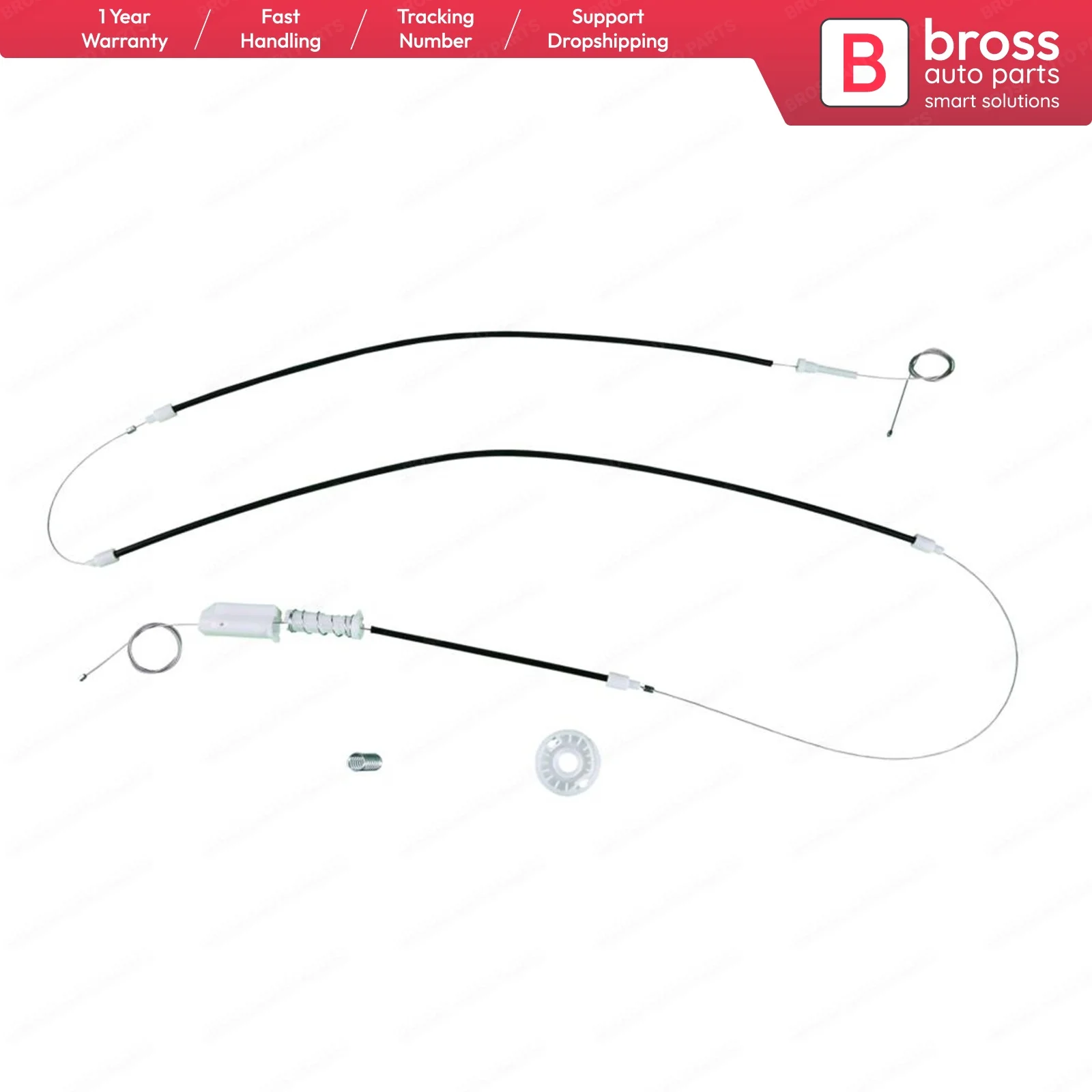 Bross Auto Parts BWR654 Electrical Power Window Regulator Repair Kit Front Right Door for Audi A4 S4 Cabriolet CC 2003-09
Bross Auto Parts BWR654 Electrical Power Window Regulator Repair Kit Front Right Door for Audi A4 S4 Cabriolet CC 2003-09
