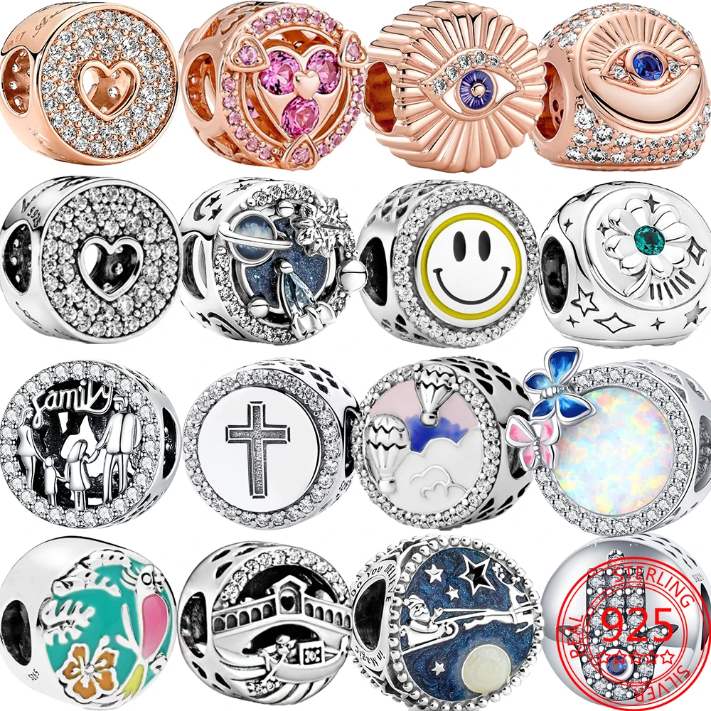 Classic Pavé Diamond Round Hollow Heart Charm Smiley Cross Bead Fit Pandora Bracelet 925 Sterling Silver Jewelry Bracelet Charm
Classic Pavé Diamond Round Hollow Heart Charm Smiley Cross Bead Fit Pandora Bracelet 925 Sterling Silver Jewelry Bracelet Charm