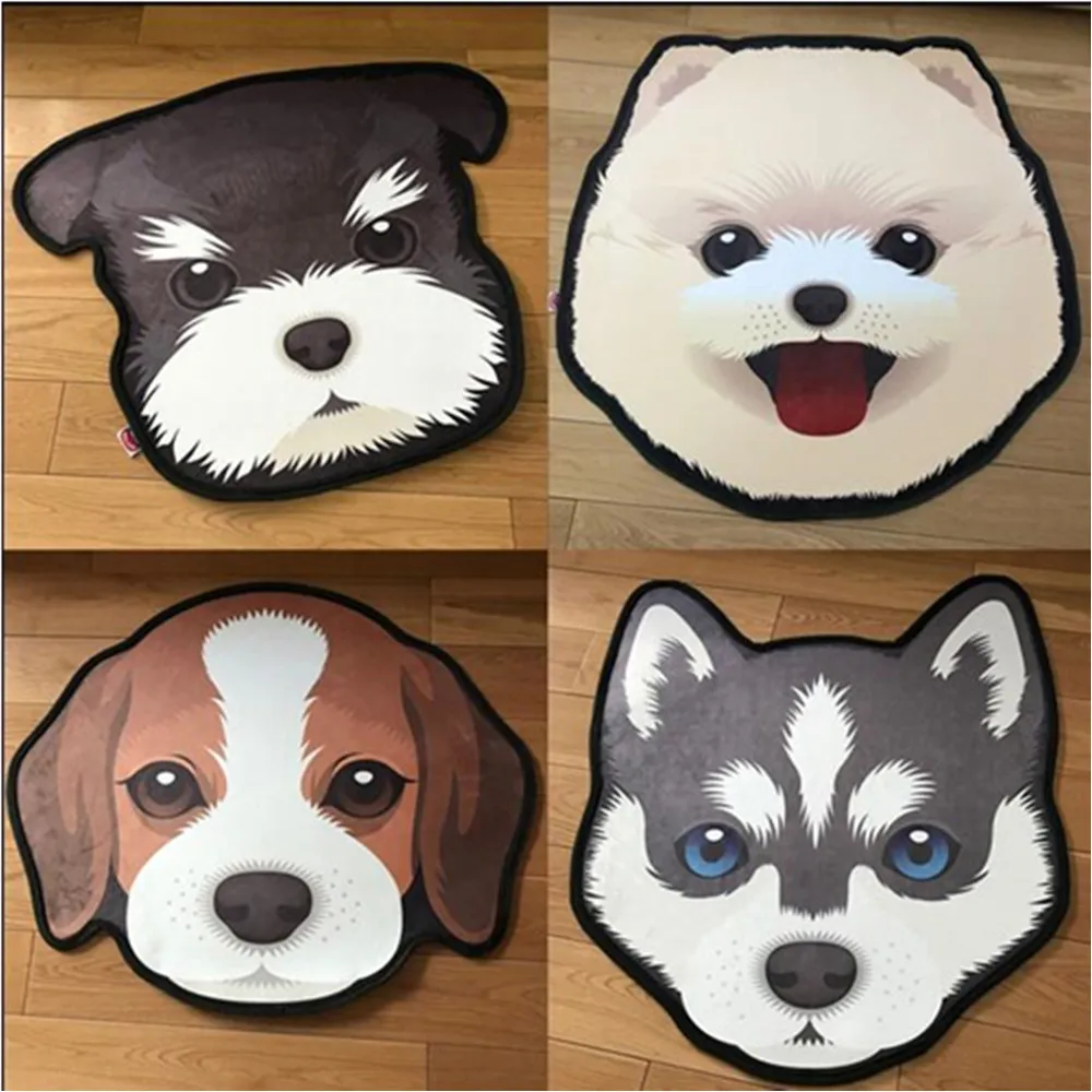 New 3D Thick Cartoon dog head shape Anti-Slip Carpets Pet Dog Print Mats Bathroom Floor Kitchen Rugs 60X60 80X80 cm
New 3D Thick Cartoon dog head shape Anti-Slip Carpets Pet Dog Print Mats Bathroom Floor Kitchen Rugs 60X60 80X80 cm