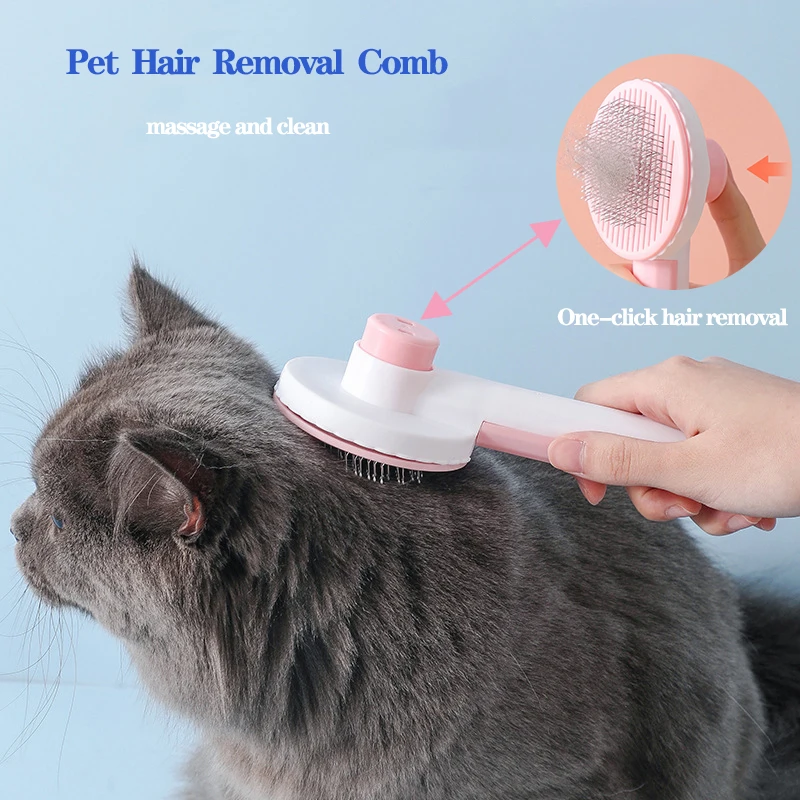 NEW Pet Hair Removal Comb Self-Cleaning Slicker Brush with Massage Particles Dogs Cat Massage Grooming Clean Comb Pet Supplies
NEW Pet Hair Removal Comb Self-Cleaning Slicker Brush with Massage Particles Dogs Cat Massage Grooming Clean Comb Pet Supplies