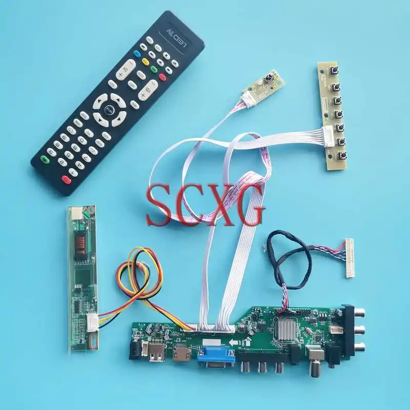 For LP150X09 LP150X10 DVB Digital LCD Display Driver Board 15" 1024*768 USB HDMI-Compatible VGA AV RF DIY Kit 1-CCFL LVDS 30 Pin
For LP150X09 LP150X10 DVB Digital LCD Display Driver Board 15" 1024*768 USB HDMI-Compatible VGA AV RF DIY Kit 1-CCFL LVDS 30 Pin