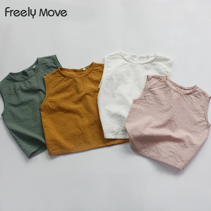 Freely Move Summer T Shirt For Girls Children Tops Teenage Clothes Cotton Kids T-shirts Camisole Baby Undershirt
Freely Move Summer T Shirt For Girls Children Tops Teenage Clothes Cotton Kids T-shirts Camisole Baby Undershirt