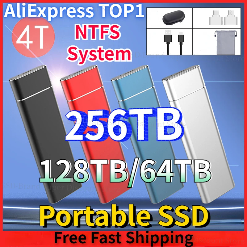 Portable SSD Mobile Solid State Drive Large Capacity 256TB/64TB External Mini USB3.1/Type-C Interface Suitable for PS4/Laptop/PC
Portable SSD Mobile Solid State Drive Large Capacity 256TB/64TB External Mini USB3.1/Type-C Interface Suitable for PS4/Laptop/PC