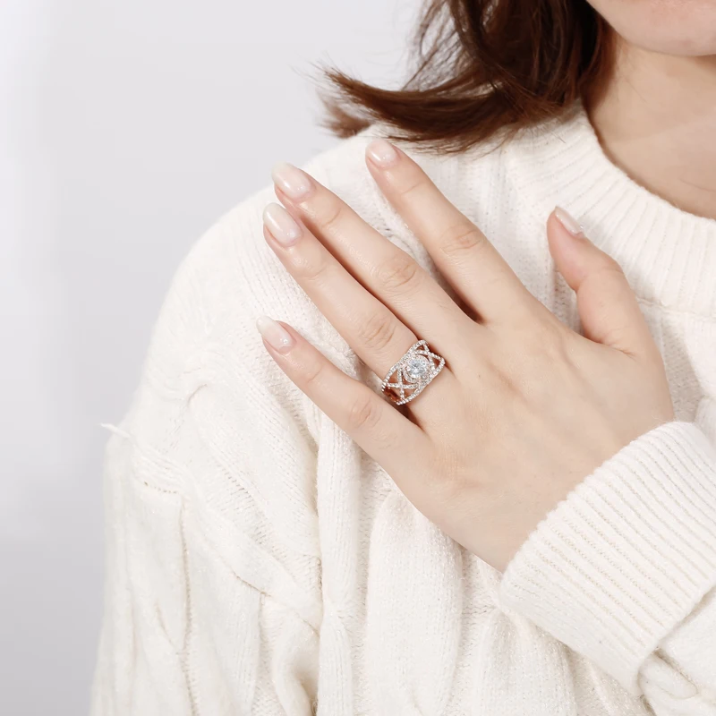 Temperament Round Full Crystal Multi-layer Rings For Women Ring For Party Wedding Jewelry 2020 Accessories BAOSHINA 
Temperament Round Full Crystal Multi-layer Rings For Women Ring For Party Wedding Jewelry 2020 Accessories BAOSHINA