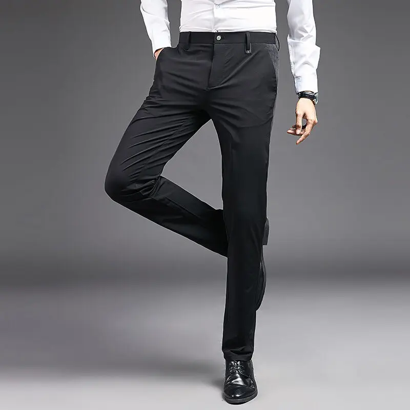 men's business pants Summer 63.1% cotton solid color Korean style handsome formal men's casual pants iron-free pants
men's business pants Summer 63.1% cotton solid color Korean style handsome formal men's casual pants iron-free pants