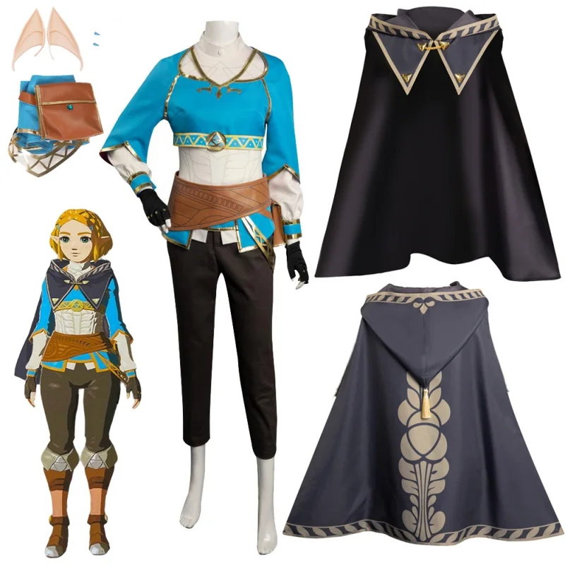 Princess Zelda Cosplay Gray Cloak Women Costume Anime Game Zelda Tears Of The Kingdom Roleplay Fantasia Outfits Halloween Party
Princess Zelda Cosplay Gray Cloak Women Costume Anime Game Zelda Tears Of The Kingdom Roleplay Fantasia Outfits Halloween Party