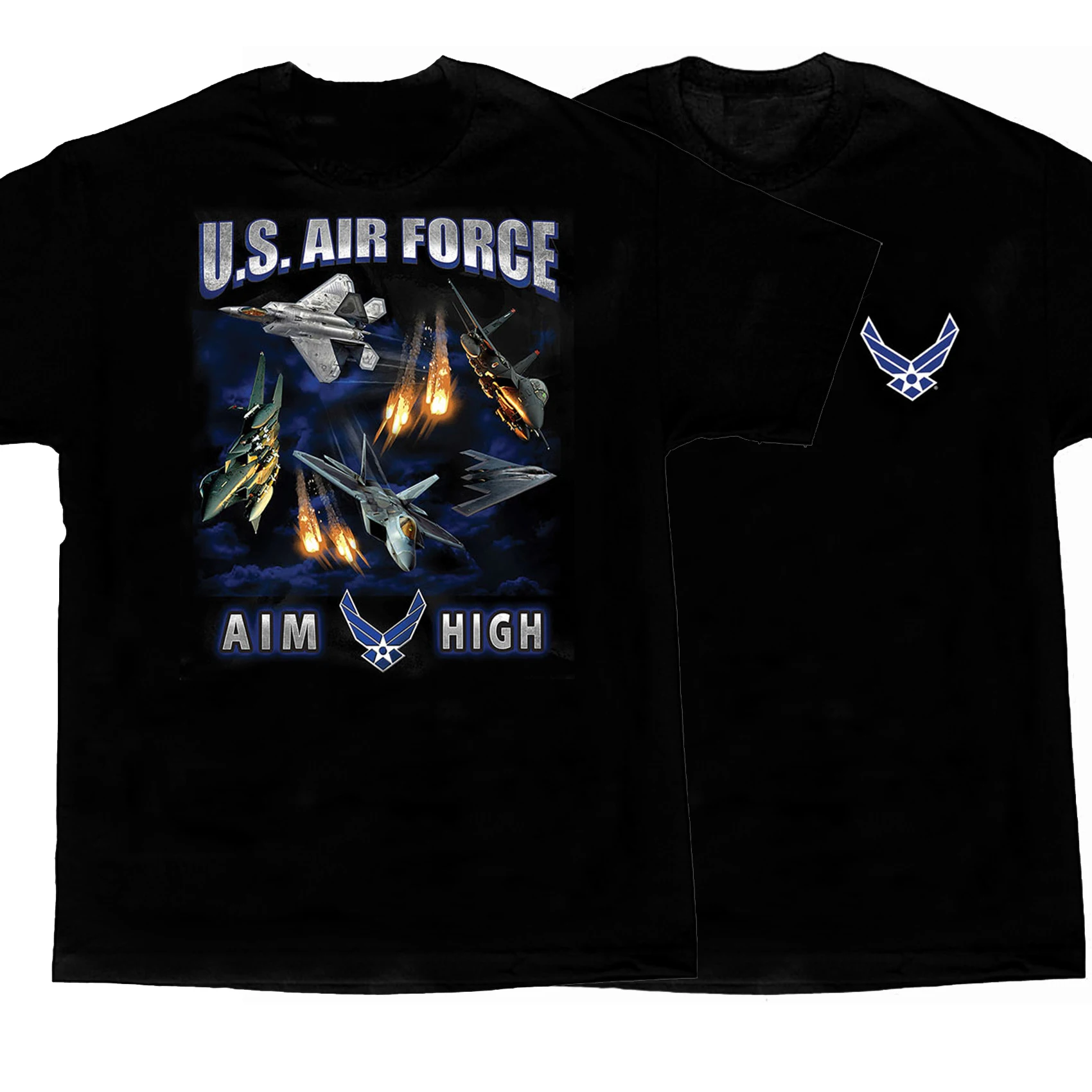 Aim High. Creative Design US Air Force Premium T-Shirt. Summer Cotton Short Sleeve O-Neck Mens T Shirt New S-3XL
Aim High. Creative Design US Air Force Premium T-Shirt. Summer Cotton Short Sleeve O-Neck Mens T Shirt New S-3XL