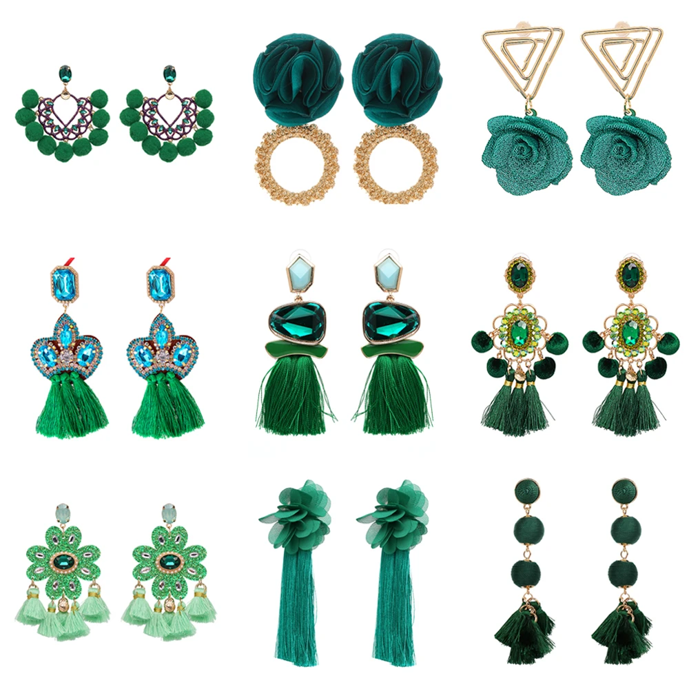 Wholesale 25 Styles Statement Fringe Tassel Earrings Vintage Green Long Bohemian Earrings for Women Fashion Jewelry 2022 Trendy
Wholesale 25 Styles Statement Fringe Tassel Earrings Vintage Green Long Bohemian Earrings for Women Fashion Jewelry 2022 Trendy